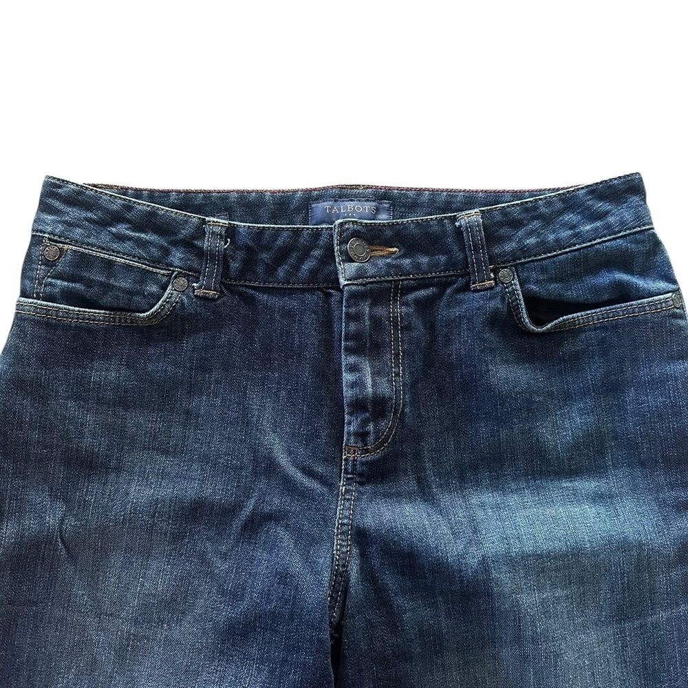 Talbots Signature Fit Denim Jeans - Womens Size 8 - Dark Washed - Picture 2 of 5